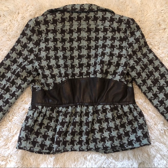 Louis Verdad Tweed with Leather Jacket - Picture 2 of 7